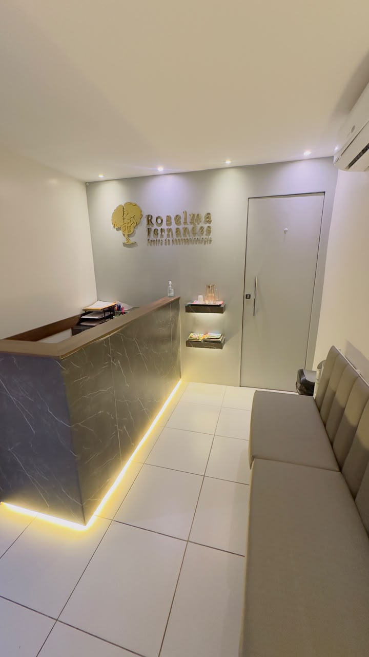 Recepção do consultório Roselma Fernandes